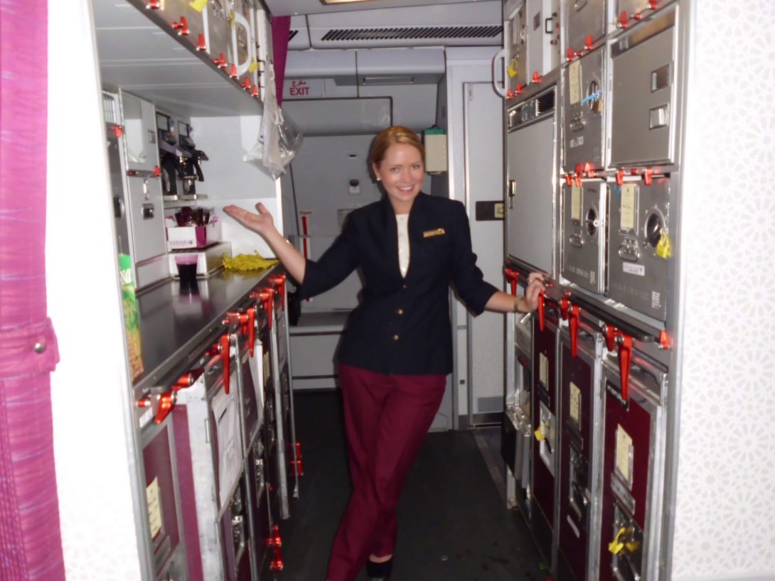 Qatar airways crew