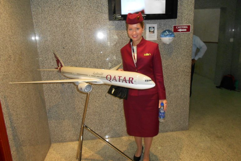 Flight attendant Qatar Airways